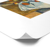 Paul Cezanne - Der Korb mit Äpfeln Poster (Ecke)