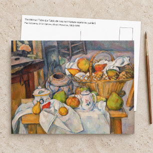 Paul Cezanne - Der Küchentisch Postkarte