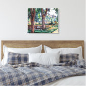 Paul Cezanne Der Pool im Jas de Bouffan Leinwanddruck (Insitu (Schlafzimmer))