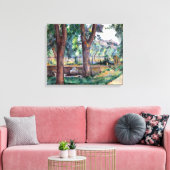 Paul Cezanne Der Pool im Jas de Bouffan Leinwanddruck (Insitu (Wohnzimmer))