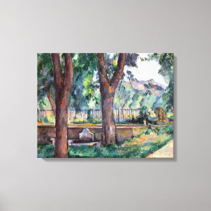 Paul Cezanne Der Pool im Jas de Bouffan Leinwanddruck