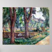 Paul Cezanne Der Pool im Jas de Bouffan Poster (Vorne)