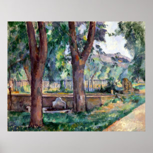 Paul Cezanne Der Pool im Jas de Bouffan Poster
