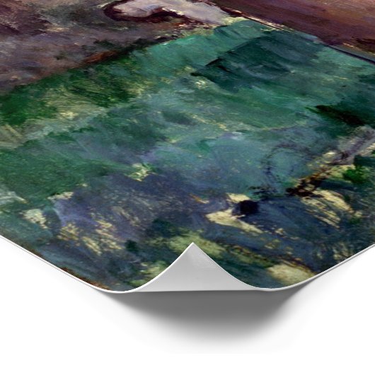 Paul Cezanne Der Pool im Jas de Bouffan Poster (Ecke)