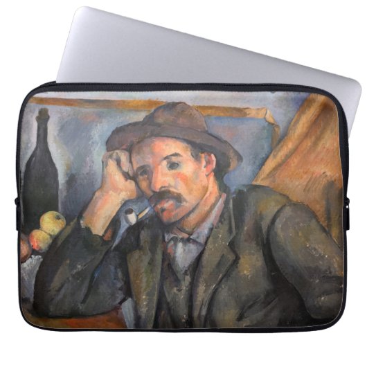 Paul Cezanne - Der Raucher Laptopschutzhülle (Vorderseite)