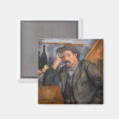 Paul Cezanne - Der Raucher Magnet (Vorderseite/Rückseite)