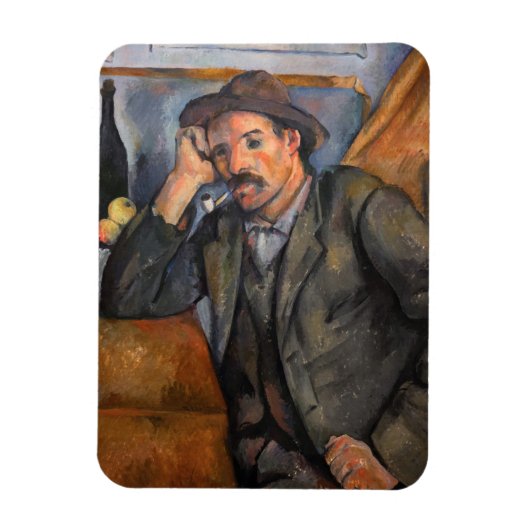 Paul Cezanne - Der Raucher Magnet (Vertikal)