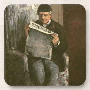 Paul Cezanne   der Vater des Künstlers, "L'� v Getränkeuntersetzer