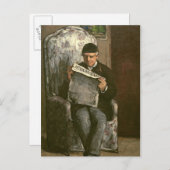 Paul Cezanne | der Vater des Künstlers, "L'� v� Postkarte (Vorne/Hinten)