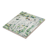 Paul Cezanne | die Badegäste, kleine Platte Fliese (Seite)