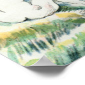 Paul Cezanne | Die Bäder, kleine Platte Poster (Ecke)