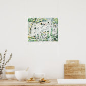 Paul Cezanne | Die Bäder, kleine Platte Poster (Küche)
