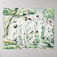 Paul Cezanne | Die Bäder, kleine Platte