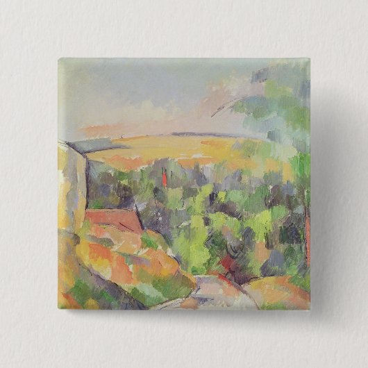 Paul Cezanne | die Biegung in der Straße, 1900-06 Button (Vorderseite)