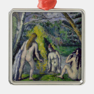 Paul Cezanne die drei Badegäste, c.1879-82 Silbernes Ornament