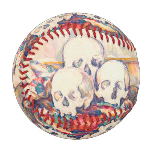 Paul Cezanne - Die Drei Totenkopf-Aquarell Baseball