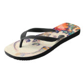 Paul Cezanne - Die drei Wasserfarben des Schädels Badesandalen (Schrägansicht)