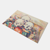 Paul Cezanne - Die drei Wasserfarben des Schädels Fußmatte (Schrägansicht)