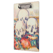 Paul Cezanne - Die drei Wasserfarben des Schädels Klemmbrett (Links)