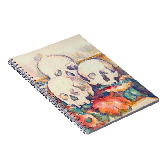 Paul Cezanne - Die drei Wasserfarben des Schädels Notizblock (Rechte Seite)