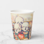 Paul Cezanne - Die drei Wasserfarben des Schädels Pappbecher (Rückseite)