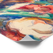 Paul Cezanne - Die drei Wasserfarben des Schädels Poster (Ecke)