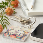 Paul Cezanne - Die drei Wasserfarben des Schädels Schlüsselanhänger (Vorderseite rechts)