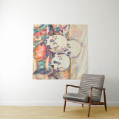 Paul Cezanne - Die drei Wasserfarben des Schädels Wandteppich (Beispiel (Horizontal))