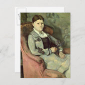 Paul Cezanne | Die Ehefrau des Künstlers in einem Postkarte (Vorne/Hinten)