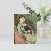 Paul Cezanne | Die Ehefrau des Künstlers in einem Postkarte (Stehend Vorderseite)