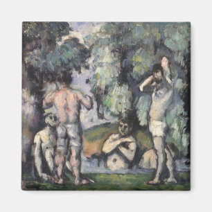 Paul Cezanne   die fünf Badegäste, c.1875-77 Magnet