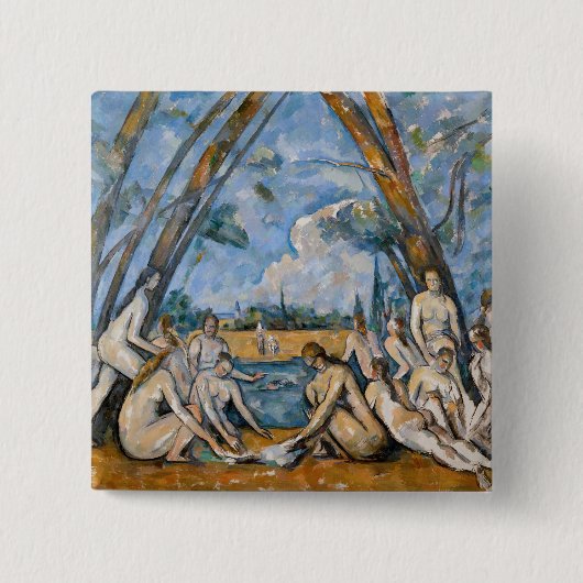 Paul Cezanne - Die großen Badenden Button (Vorderseite)