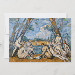 Paul Cezanne - Die großen Badenden Einladung