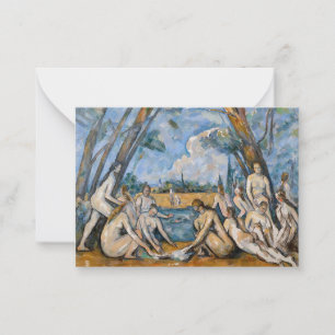 Paul Cezanne - Die großen Badenden Mitteilungskarte