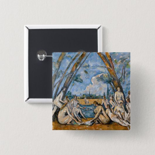 Paul Cezanne - Die großen Bathers Button (Vorne & Hinten)