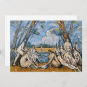 Paul Cezanne - Die großen Bathers Einladung (Vorne/Hinten)
