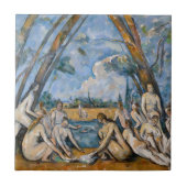 Paul Cezanne - Die großen Bathers Fliese (Vorderseite)
