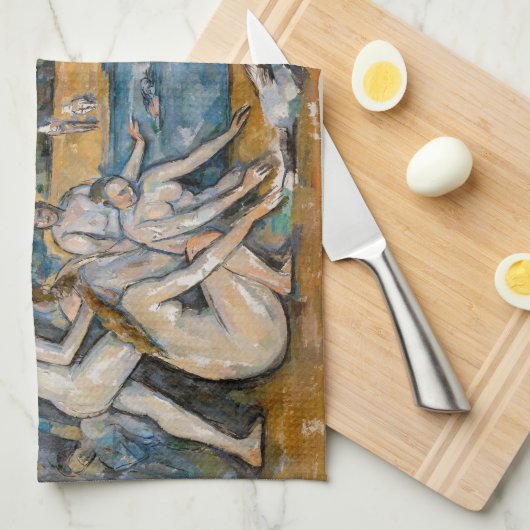 Paul Cezanne - Die großen Bathers Geschirrtuch (Viertel Falte)