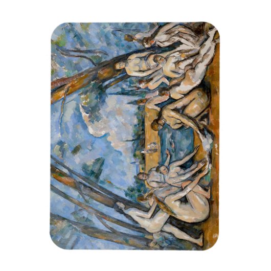 Paul Cezanne - Die großen Bathers Magnet (Vertikal)