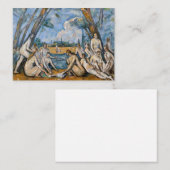 Paul Cezanne - Die großen Bathers Mitteilungskarte (Vorne/Hinten)