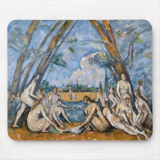 Paul Cezanne - Die großen Bathers Mousepad (Vorne)