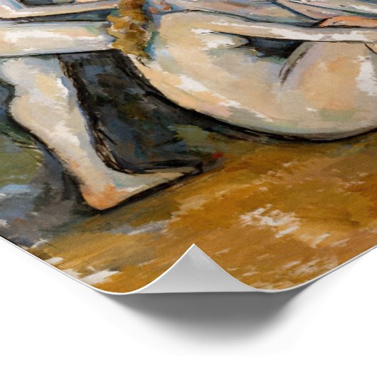 Paul Cezanne - Die großen Bathers Poster (Ecke)