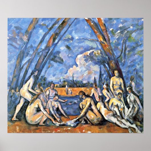 Paul Cezanne - Die großen Bathers Poster (Vorne)