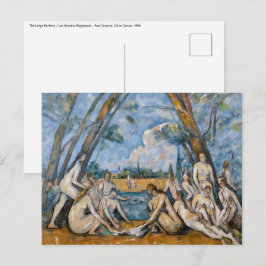 Paul Cezanne - Die großen Bathers Postkarte