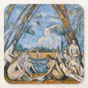 Paul Cezanne - Die großen Bathers Rechteckiger Pappuntersetzer