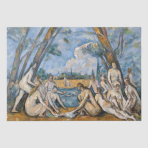 Paul Cezanne - Die großen Bathers Seidenpapier