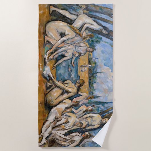 Paul Cezanne - Die großen Bathers Strandtuch (Vorderseite)