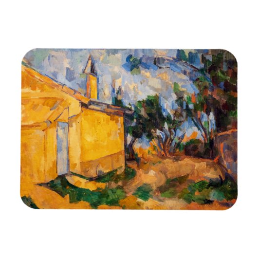 Paul Cezanne - Die Hütte von Jourdan Magnet (Horizontal)