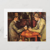 PAUL CEZANNE - Die Kartenspieler 1894 Postkarte (Vorne/Hinten)