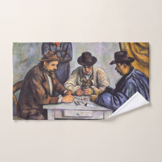 Paul Cezanne - Die Kartenspieler Badhandtuch Set (Handtuch)